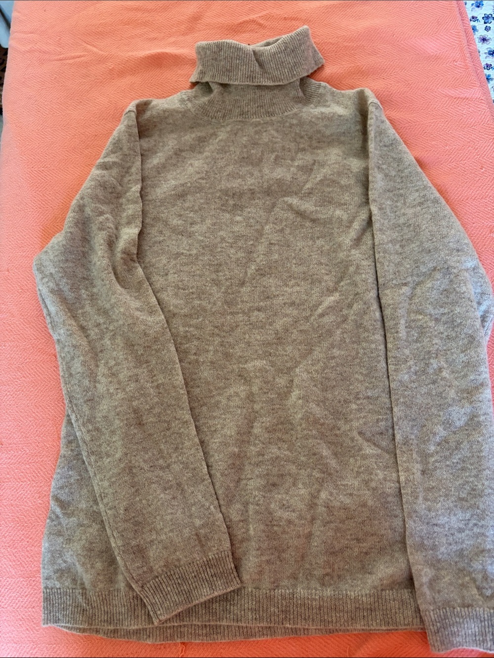 Charter Club Taupe/Cream Turtleneck Sweater